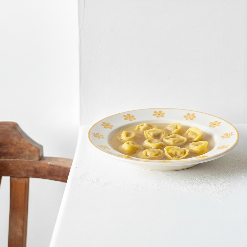 cappelletti di carne e formaggio fatti a macchina